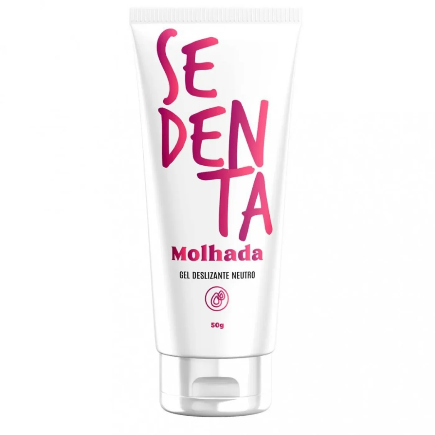 Gel Deslizante Lubrificante Neutro -  Sedenta Molhada  - Comestível - 50g