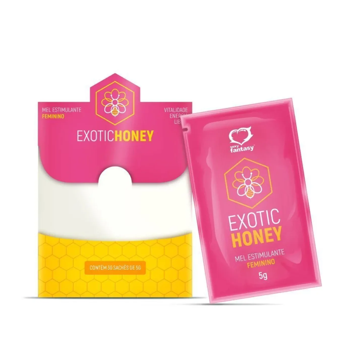 Mel Sachê Estimulante Feminino - 5g - Exotic Honey Sexy Fantasy
