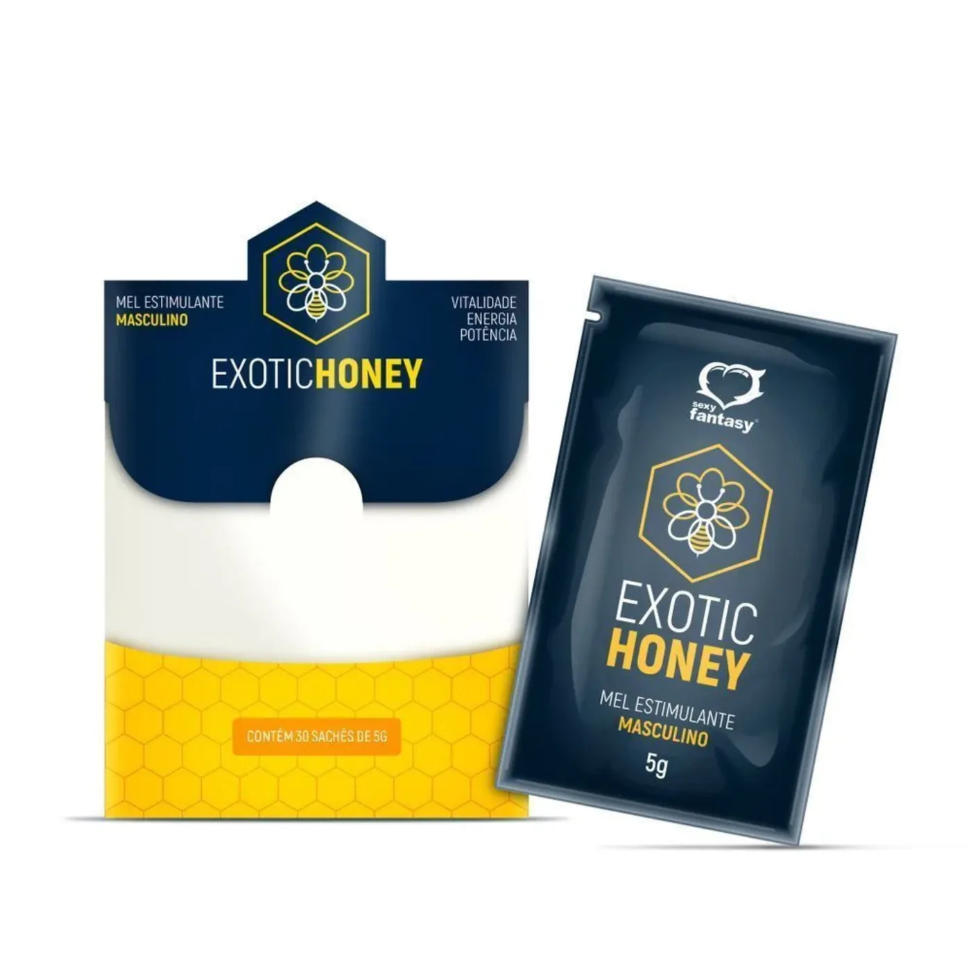 Mel Sachê Estimulante Masculino - 5g - Exotic Honey Sexy Fantasy